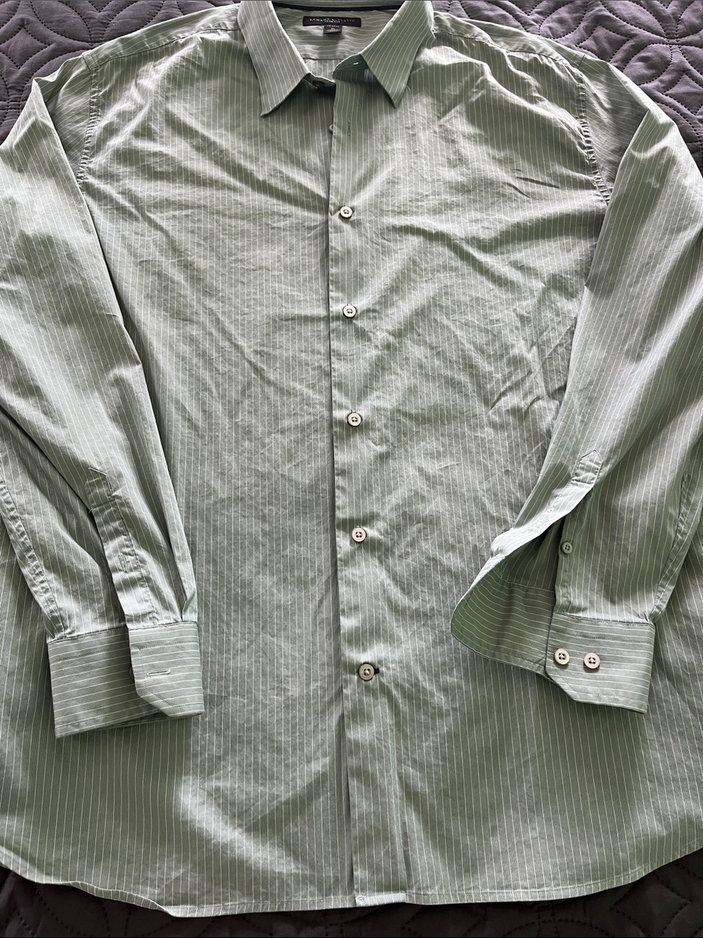 Slim fit button down dress shirt